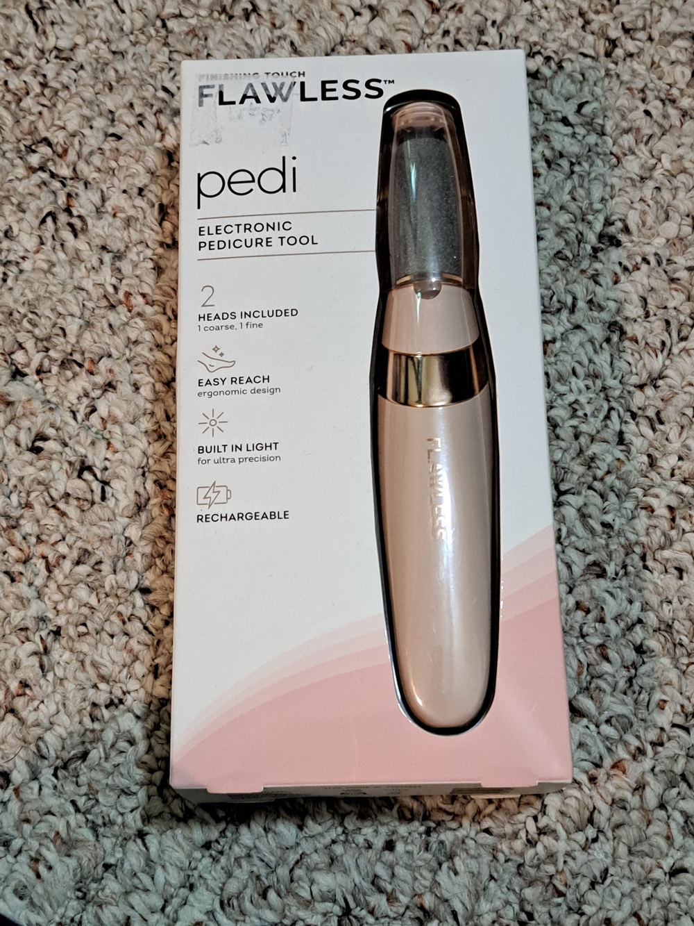 Flawless Pedi Electronic Pedicure Tool - Pink